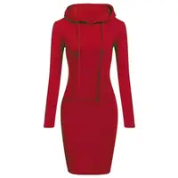Ladies Dress Autumn Women Hooded Dresses Hoodies Women Sweatshirts Women Hoodies Dress Tops Ladies Clothing 3