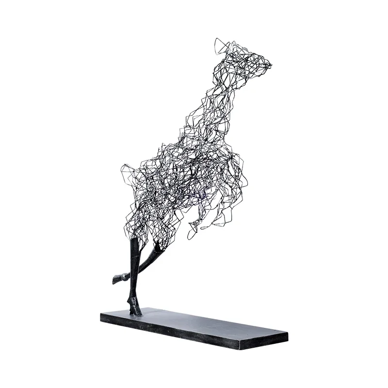 

Large Floor-Standing Lucky Deer Sculpture Commercial Center Hotel Sales Office Abstract Artwork Decoration