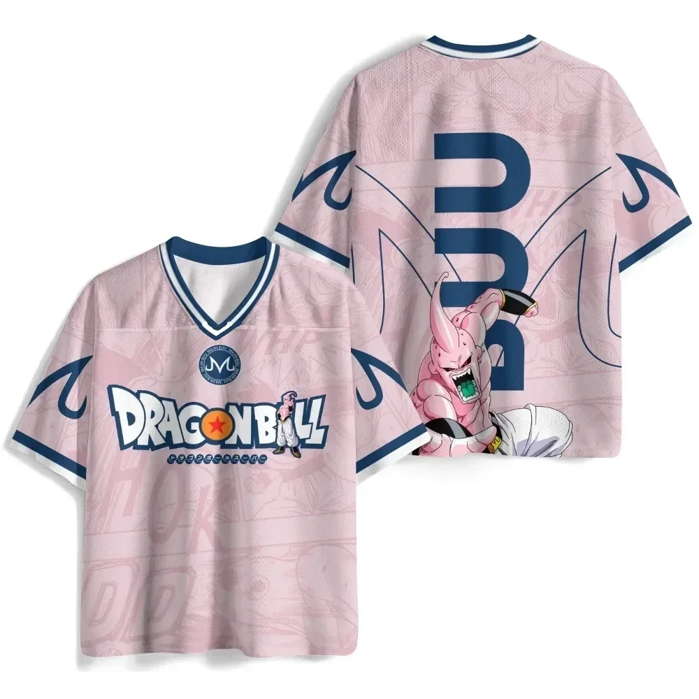 Dragon Ball Kid Goku Nimbus Cloud 3D-All-Over-Print-T-Shirt mit V-Ausschnitt, Anime Son Goku Kurzarm-Sport-T-Shirt, Unisex-Fan-St – Detail 3