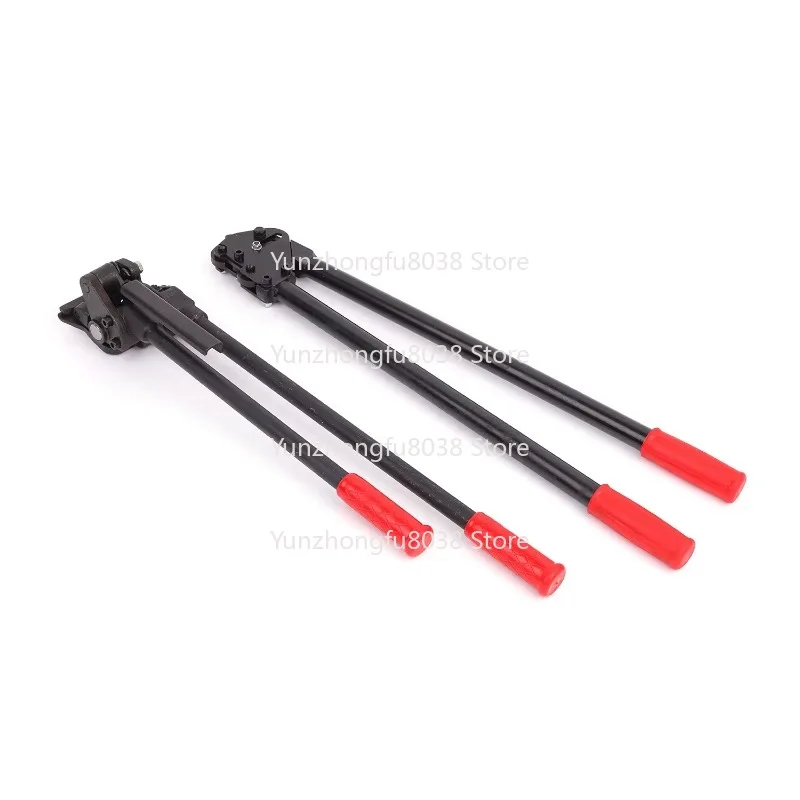600Mm Long Handle Manual Steel Strapping Tensioner with Sealer and Buckle for Wrapping Steel Strip Width 19-32mm