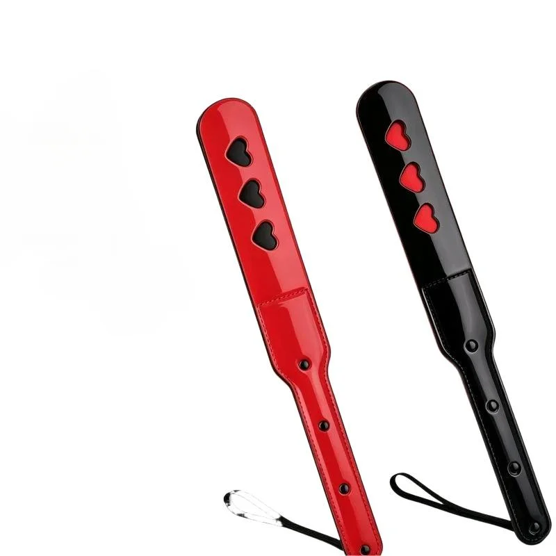 2 Colors Heart Slave Paddle Whip For Couples Slave Spanking Paddle Sex Whips Erotic Adult Games Sex Love Leather Whips