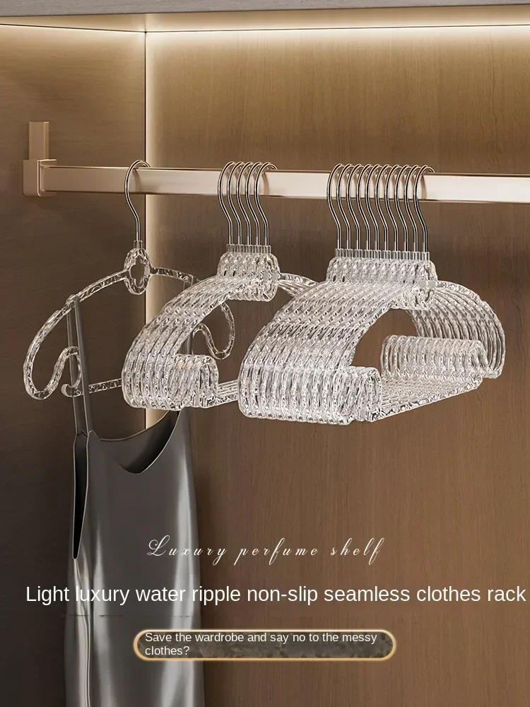 

Acrylic Luxury Clothes Hanger for Home Use Shoulder Anti Slip