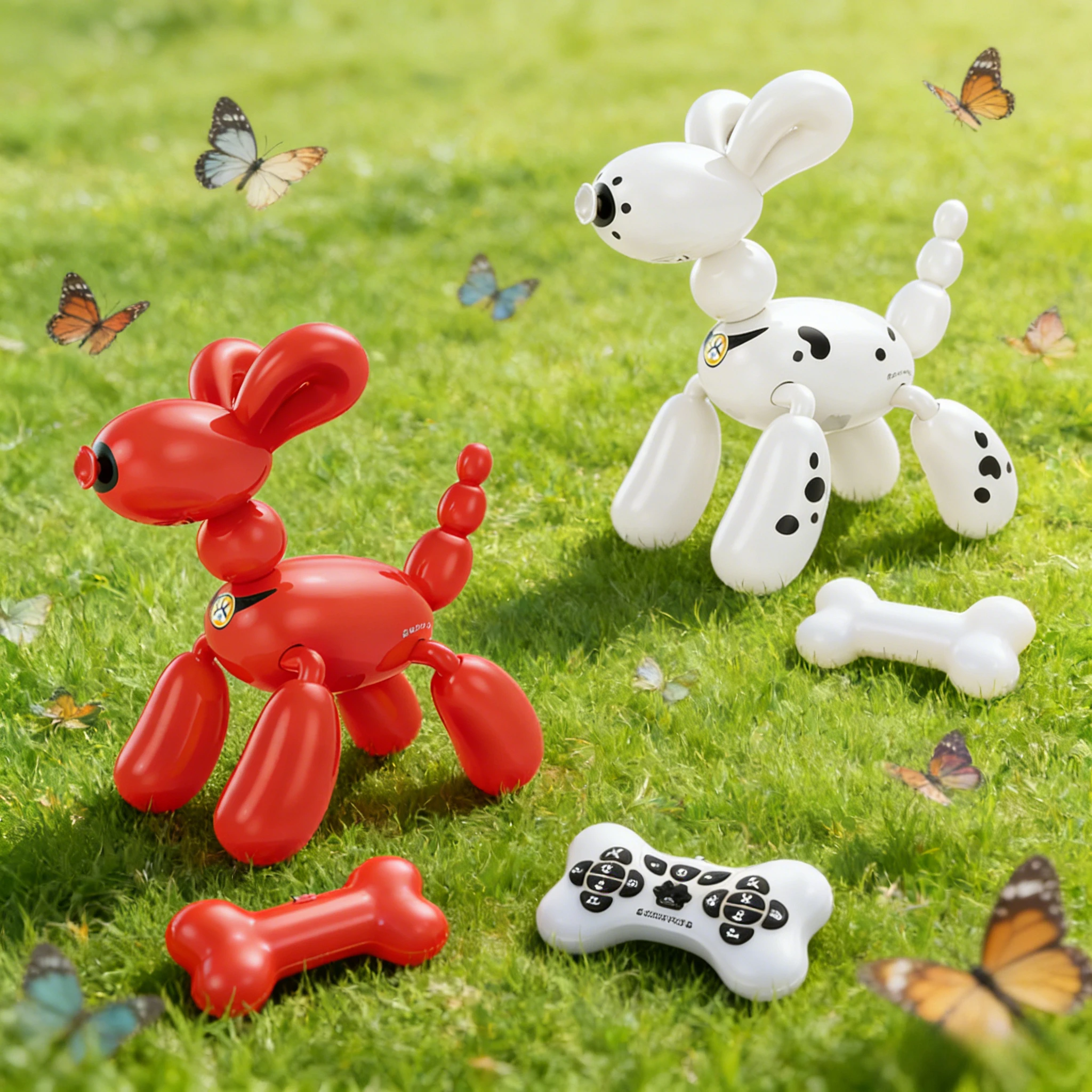 리모컨 강아지, 리모컨 프로그래밍 풍선 강아지, 어린이와 소년을 위한 지능형 노래와 춤 장난감