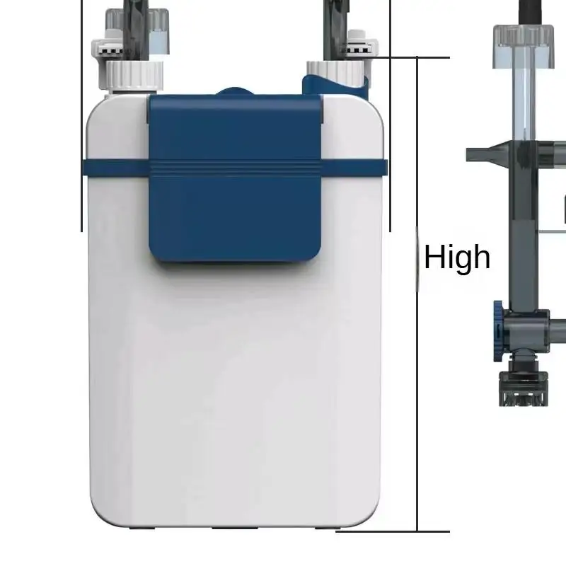 Super Silent 3-Layer Bacterial Aquarium Filter With Stainless Steel Mesh,Multiple Outlet Modes,Flow Control For Small Fish Tanks