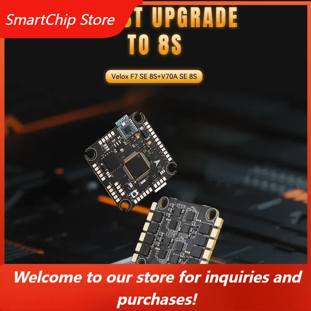 SmartChipT-MOTOR Velox F7 SE 8S Stack Flight Controller And 70A SE 8S 4IN1 ESC Combo For Reliable RC FPV Long Range Drone