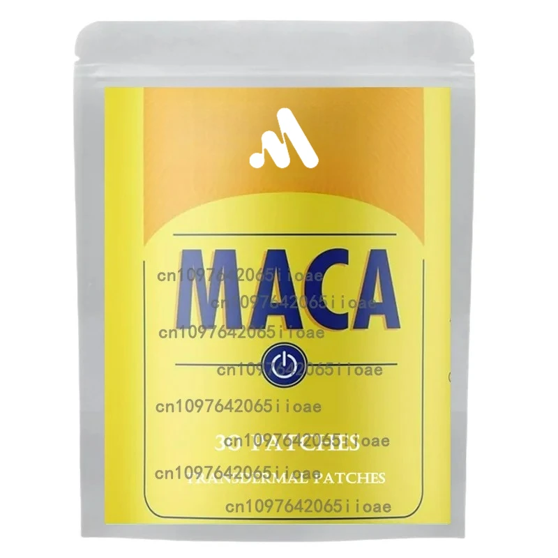 

30 Patches Maca Root Transdermal Patches with Black + Red + Yellow Peruvian Maca Root Extract