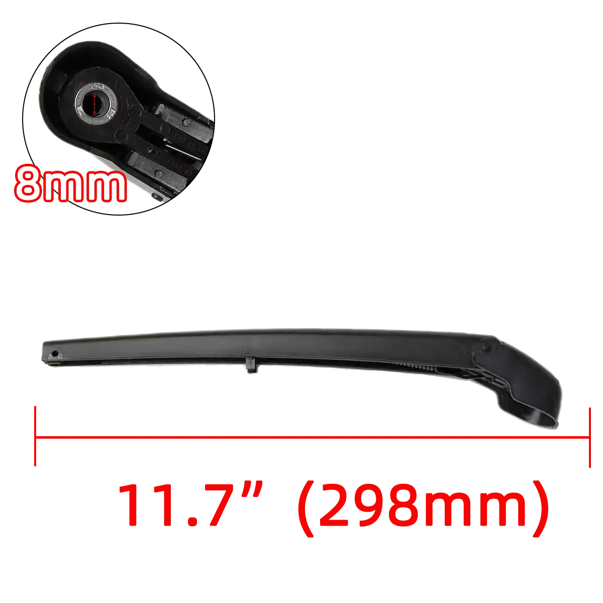 1/2 pçs kit de braço do limpador de pára-brisa traseiro para great wall m1 2009-2010 escovas limpadores de pára-brisas