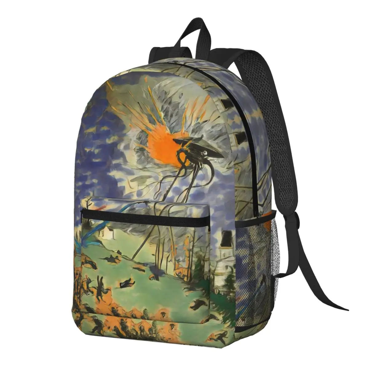 Under Attack Backpack Daypack Large Capacity Boys Girls BookBag School Bag Shoulder Bags for Men Women