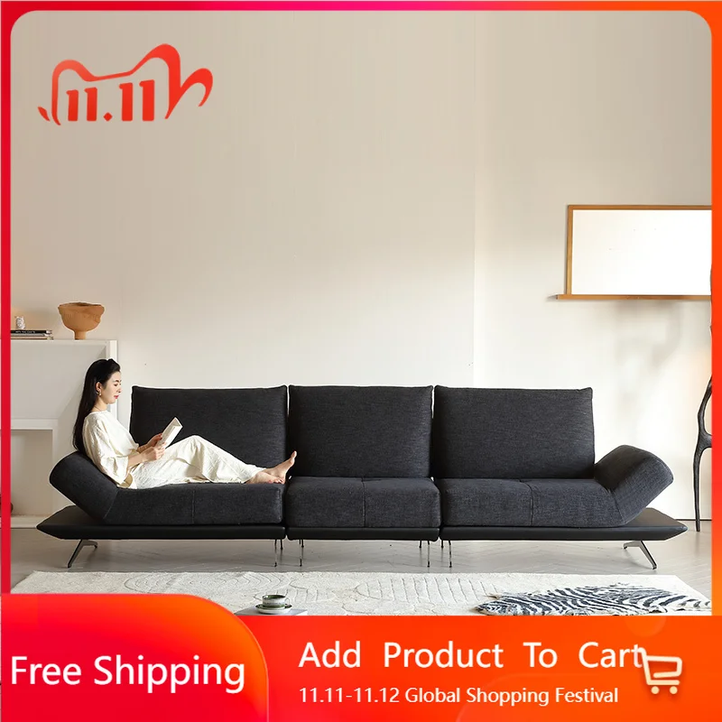 

Bedroom Rotatable European Couch Linen Nordic Modern Double Living Room Sofa Chaise Puffs Lounge Luxury Muebles Trendy Furniture