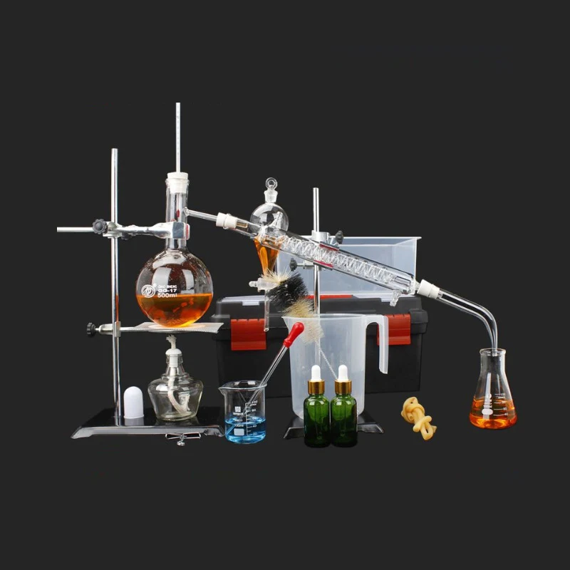 Small Distillation Device Set 500/1000ml Essential  Oil Extraction and Separation Device Water Distillation Machine