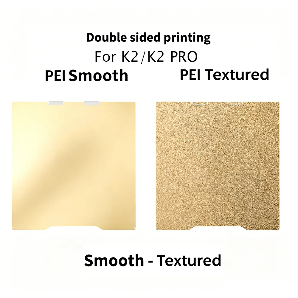 For Creality K2/K2 Pro Build Plate Double Sided Cold Plate PEI PEO PET PEY Heat Bed Spring Steel Sheet For K2/K2 Pro 3D Printer.