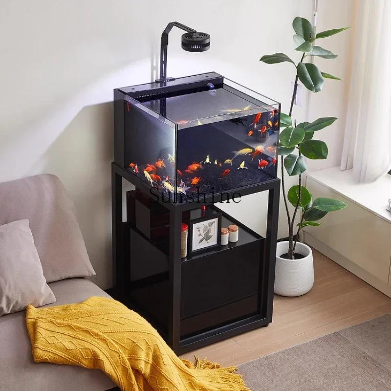 Integrated fish tank living room household industrial wind ecological stream tank       FT
