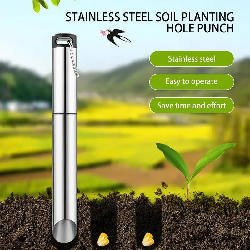 Metal Plant Transplanter Metal Manual Plant Transplanter Portable Bulb Planter Wear-Resistant Transplanter Tool For Digging