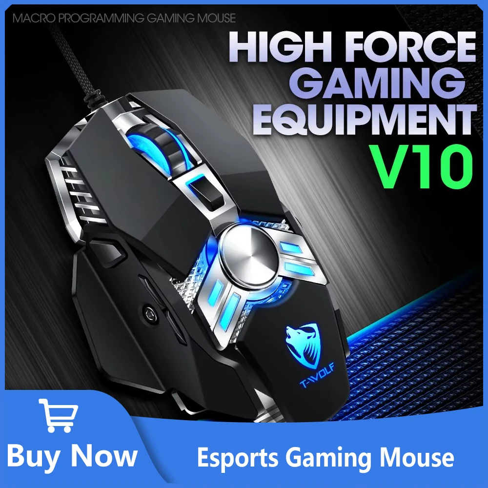 Rato de jogo com fio profissional 3200 dpi ratos de jogo silencioso para notebook portátil/pc rgb retroiluminado universal usb com fio mouse