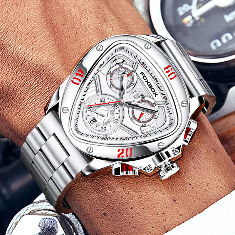 LIGE Mens Watches Top Luxury Brand Waterproof Sport Wrist Watch Chronograph Quartz Military Stainless Steel Relogio Masculino