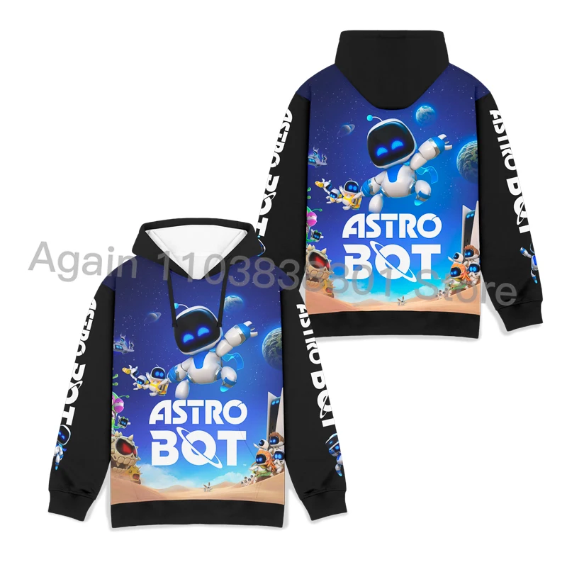 Hot Sale ASTRO BOT Hoodie Sweatshirt Personality Men Women's Hip Hop 3D Clothes Fashion Streetwear Tops Kawaii Kids Pullover