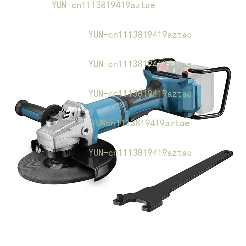 180mm Brushless Angle Grinder Handheld Cordless Woodworking Polishing Metal Cutting Power Machine For Makita 18V Battery