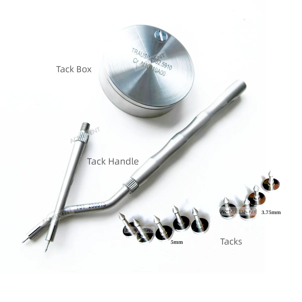 

Dental GBR Bone Tack Titanium Pins Driver Mini Screw Applicator Handle Membrane Fixation Surgical Implant Instruments