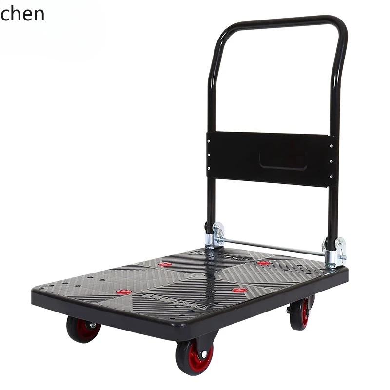 

ZML Flatbed Movable Silent Trailer Push Truck Folding Pull Truck