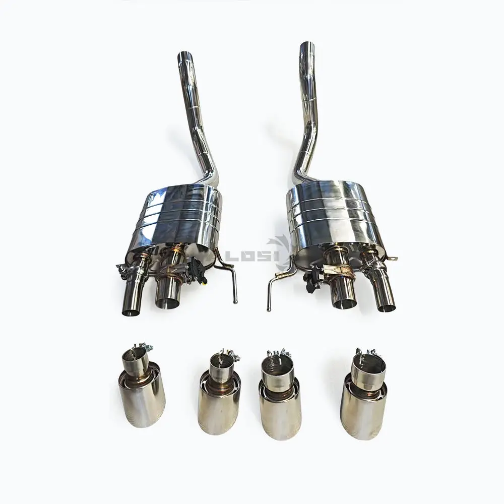 SS304 Valved Catback Exhaust System Four Outlet Muffler for C7 Z06 6.2L 2014 2019 Racing Sound