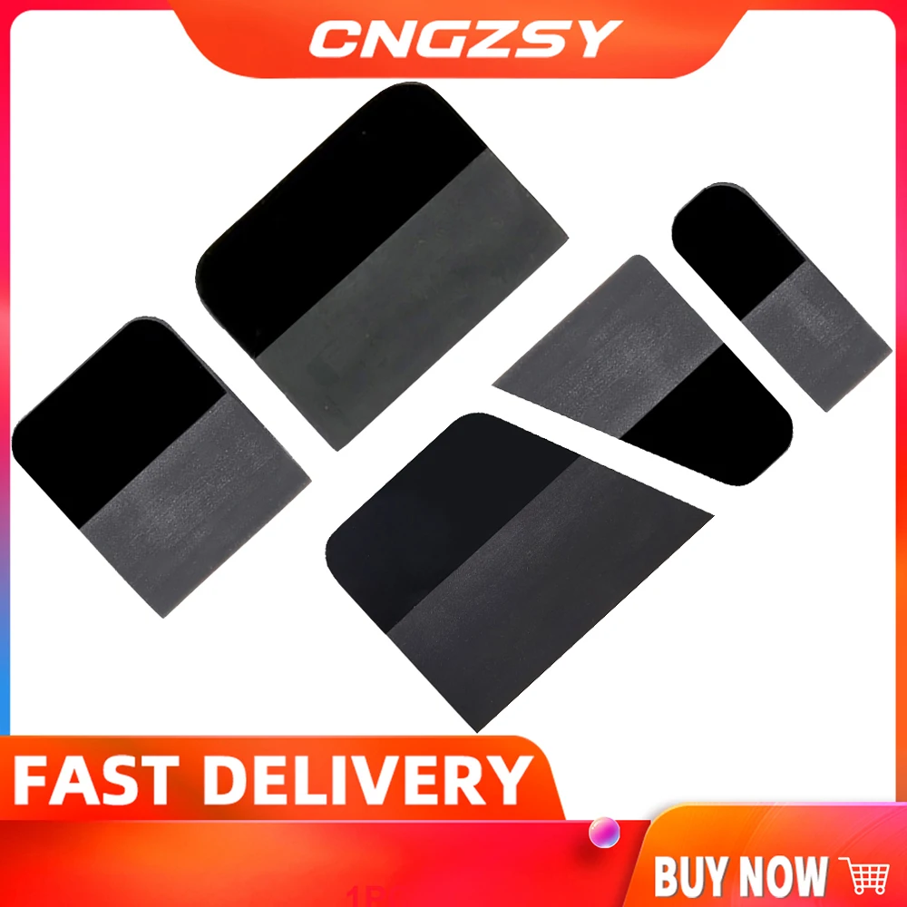 Rubber Squeegee TPU PPF Protective Film Install Scraper Windshield Drying Window Tinting Carbon Fiber Vinyl Car Wrapping Tools