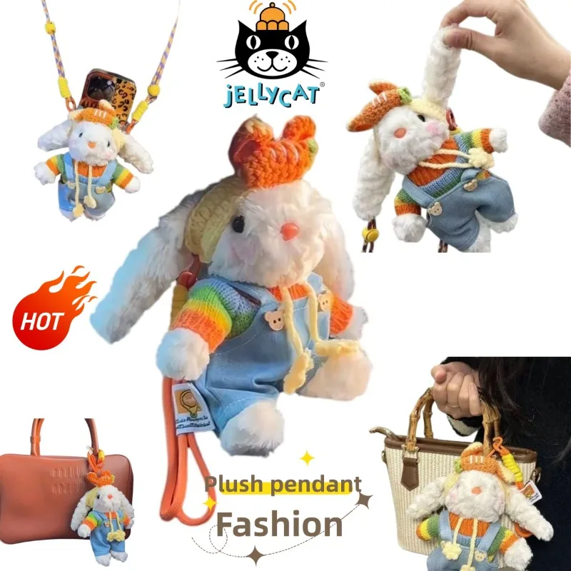 

Плюшевый брелок-кролик JC: милый, модный, мультяшный, персонализированный, креативный аксессуар для ключей, подарок на день рождения другу