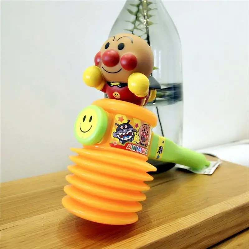 Kawaii Anime Cartoon Anpanman Sound Knocking Hammer Baby Cognitive Toy Creative Peripheral Children and Boys Girls Birthday Gift