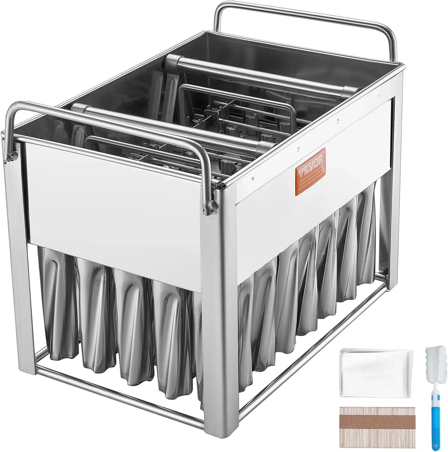 

Commercial Popsicle Moulds, 40PCS Cylindrical Ice Pop Moulds, Stainless Steel Ice Lolly Popsicle Moulds, Ice Cream Maker