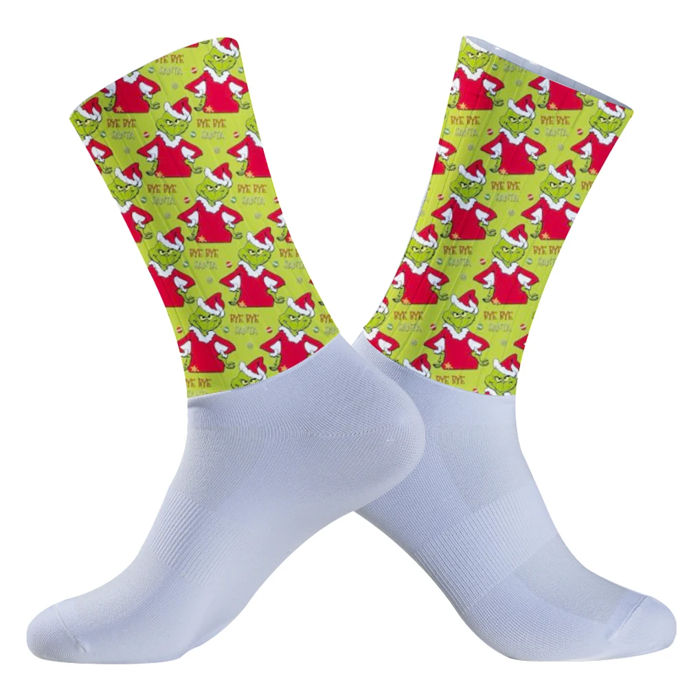 Bas Injecteur Frog Sunshine pour Femme, Chaussettes Antidérapantes, Chaussettes à Motif, Confortables, Cyclisme, Automne