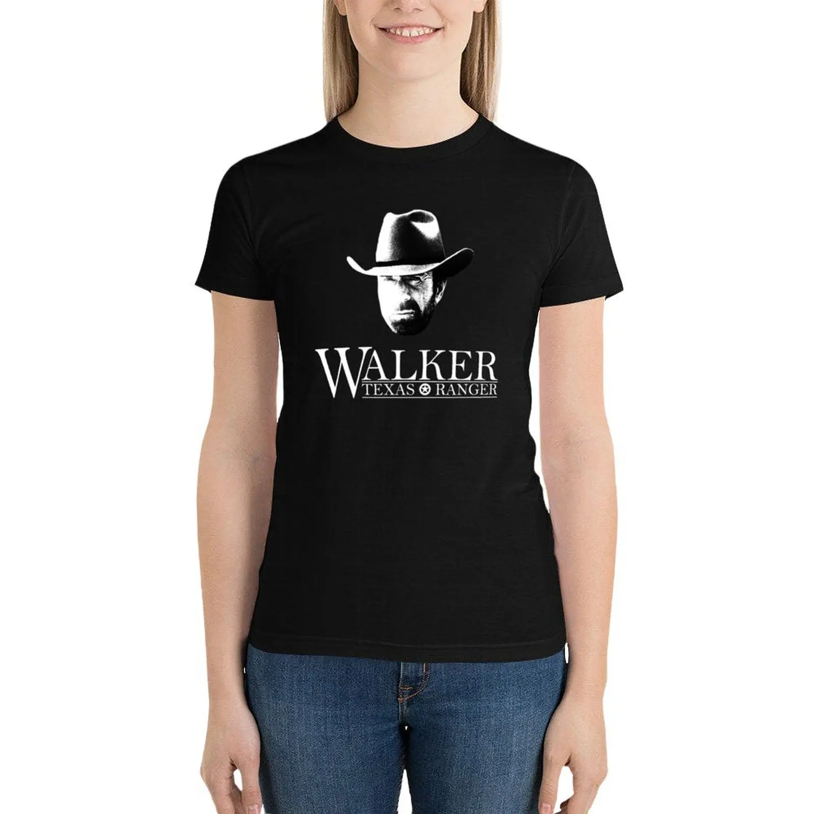 

Walker Texas Ranger (Chuck Norris) Head and Logo Essential T-Shirt quick-drying cute t-shirts for Women