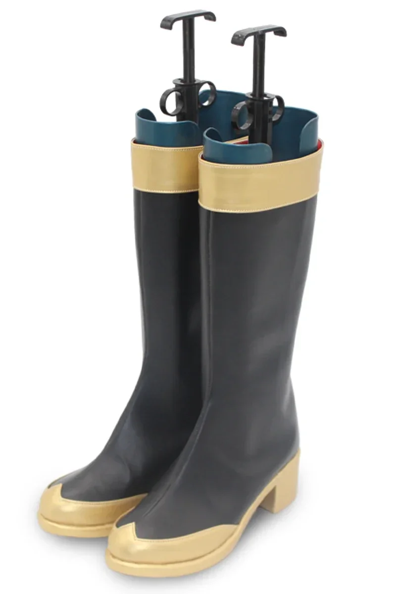 Buty do Cosplayu Honkai Star Rail Pom Pom, Skórzane PU, Botki Halloweenowe, Rekwizyty Cosplay, Szyte na Miarę