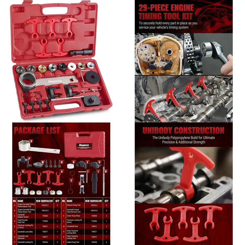 

Комплект инструментов для синхронизации EA888, совместимый с двигателями Audi VW VAG 2006-2018 1.8 2.0 TSI TFSI, инструмент для синхронизации распределительного вала T40191 T103