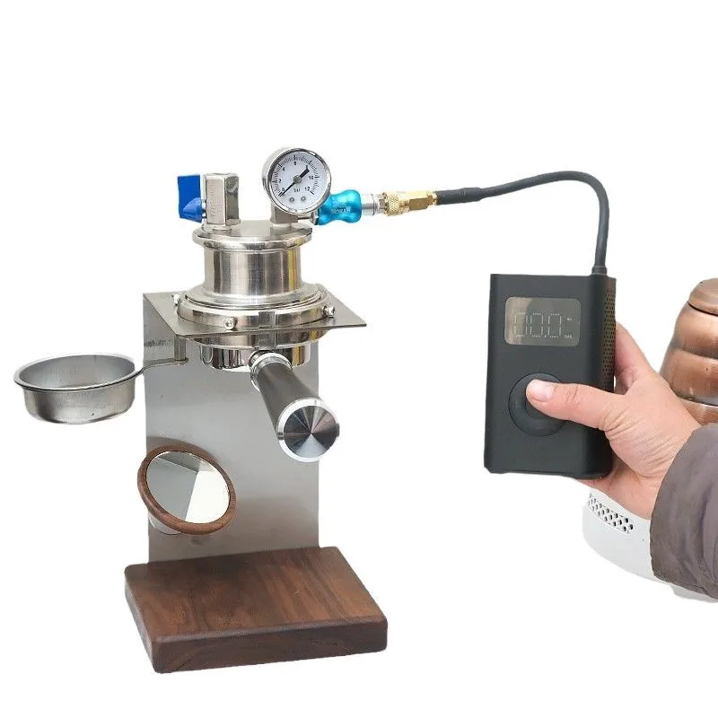 Пневматическая кофемашина с ручкой 58 мм, ручная кофемашина для кемпинга, портативная маленькая бытовая полуавтоматическая эспрессо