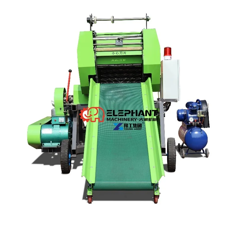 Agricultural Corn Silage Baler Machine Hay Baler Silage Equipment for Farm Grass Straw Forage Baling and Packing Tasks