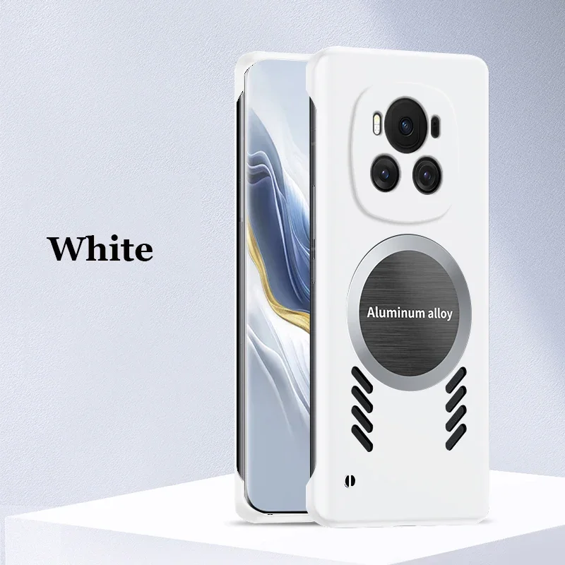 

Автомобильный магнитный чехол без границы для Honor Magic 6 Pro Magic 5 Honor 200 Pro 100 90 X50, жесткий чехол с рассеиванием тепла