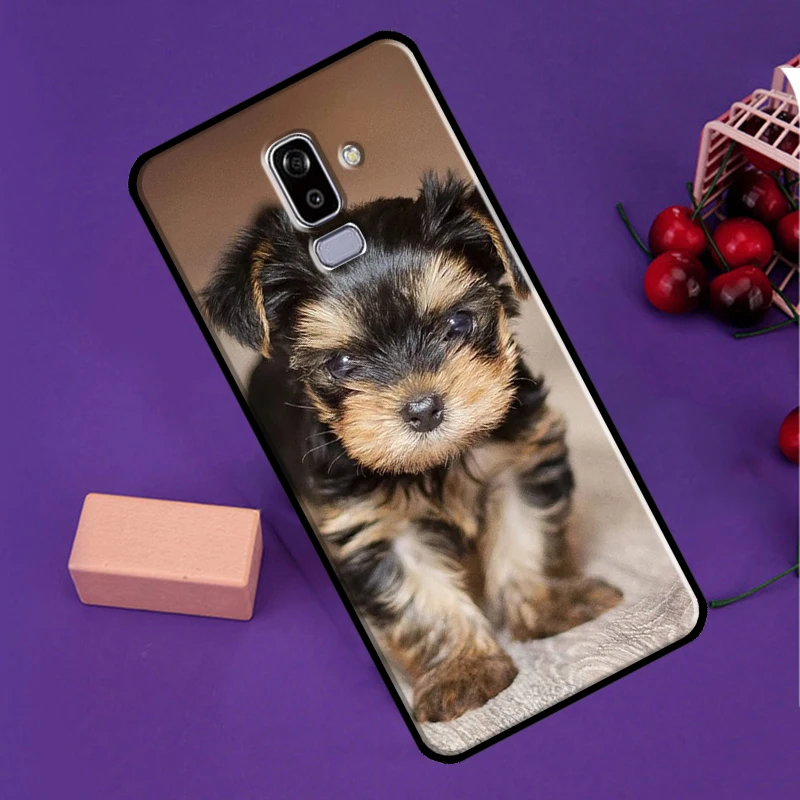 Yorkshire Terrier Dog Case For Samsung Galaxy J4 J6 Plus A6 A7 A8 A9 J8 2018 J3 J5 J7 J1 A3 A5 2016 2017 Coque view 3