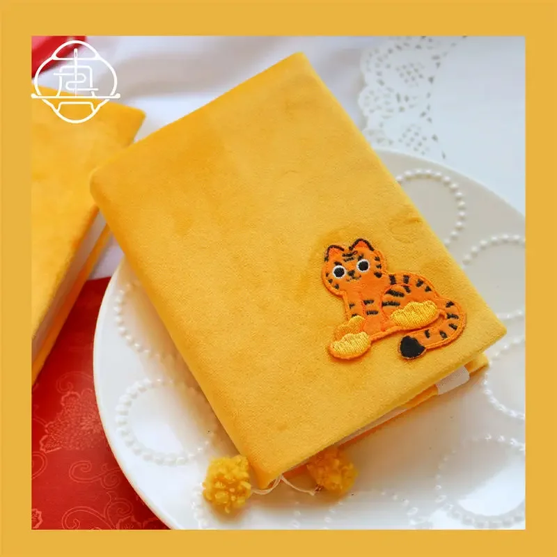 Little tiger】-fundas para cuaderno A5A6 originales hechas a mano, funda protectora para libro, productos de tela hechos a mano, funda para diario,