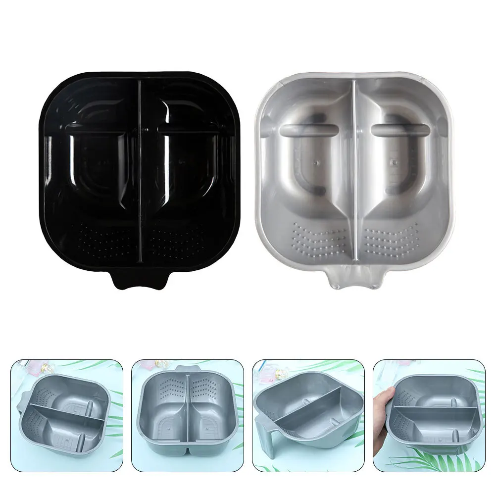 2pcs Hair Dye Bowls 2-In-1 Separated Mixing Bowl For Hair Coloring Salon Home Use Double Color Container Tool Kit - Image 5