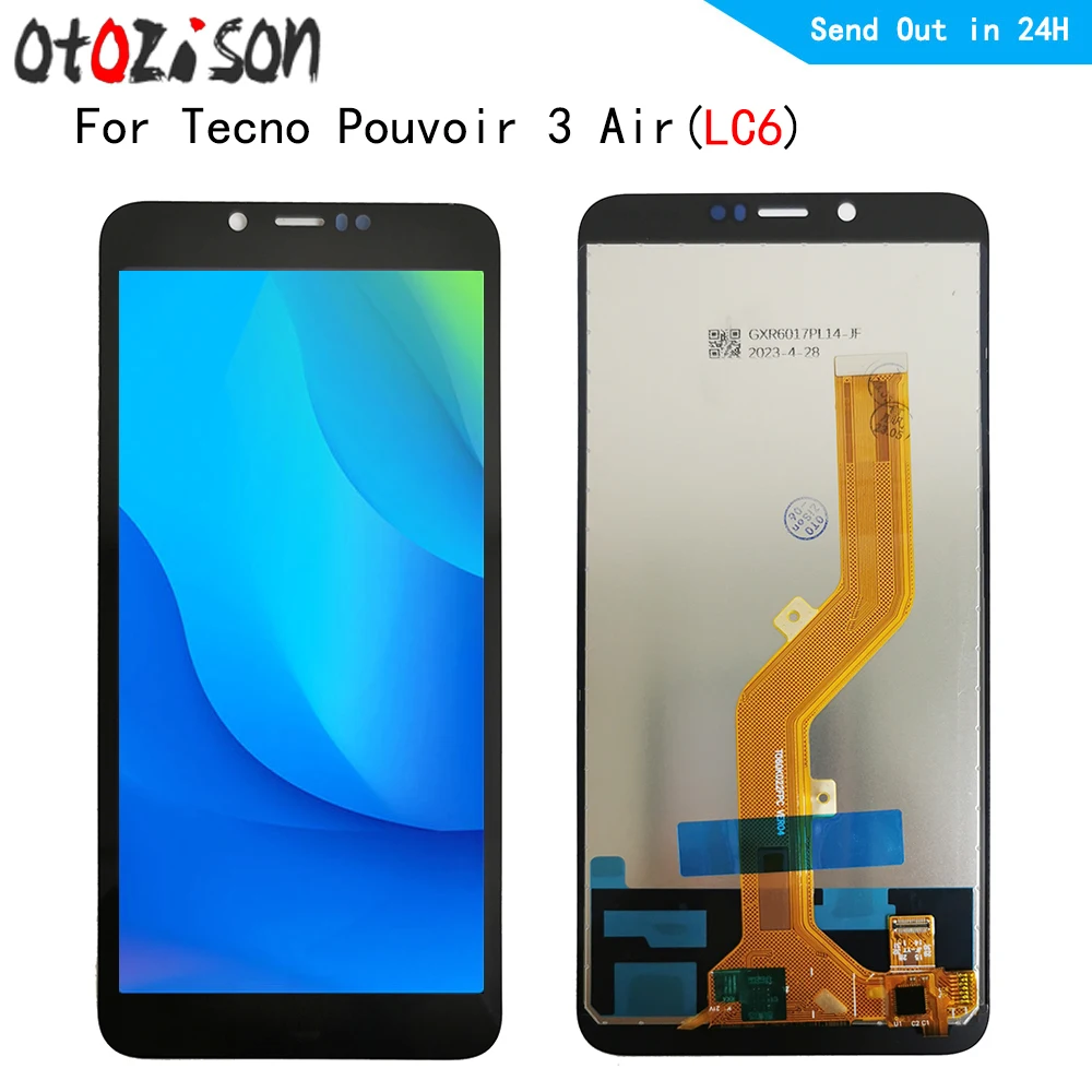 

ЖК-экран LC6 с диагональю 6,0 дюйма, IPS-экран для Tecno power 3 Air, LC6 ЖК-дисплей, сенсорная панель, экран с дигитайзером и рамкой в сборе