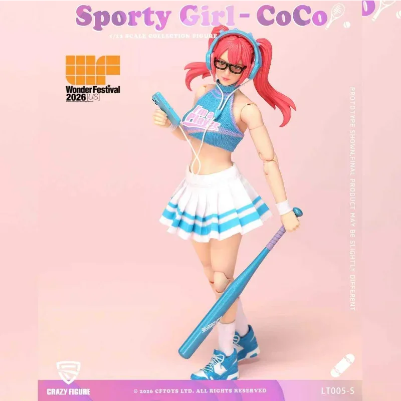 100% Authentic Brand New 1/12 Scale WF26 Event Limited Sports Girl Coco Action Figure Collectible Toy Gift