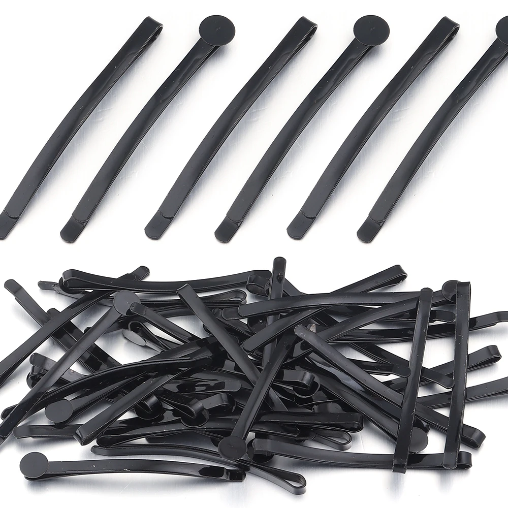 20 قطعة مقاطع الشعر دبوس الشعر بسيط أسود غير مرئي دبوس الشعر المعدني لأدوات تصفيف الشعر DIY بها بنفسك الفتيات العروس أغطية الرأس إكسسوارات الشعر