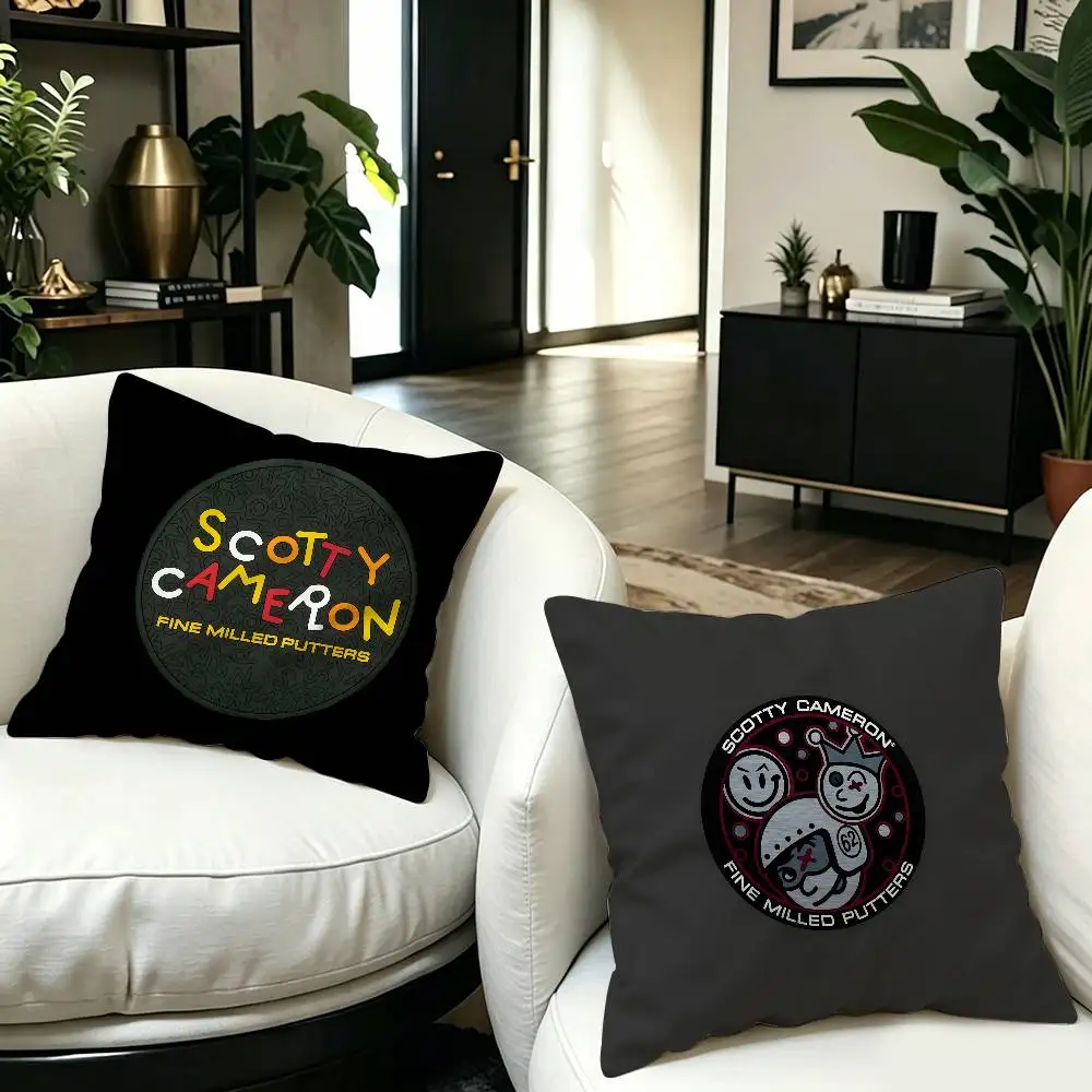 S-Scotty-Cameron Premium-Golf Pillow Gift Home Office Decoration Pillow Bedroom Sofa Car Cushion CoverPillow Case