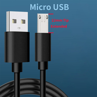 12mm Extra Long Extended Tip Micro USB Cable for Alldocube iPlay 8 / 10 Pro , M8 , Free Young X5, M5X M5XS , M5 S Rugged Phones