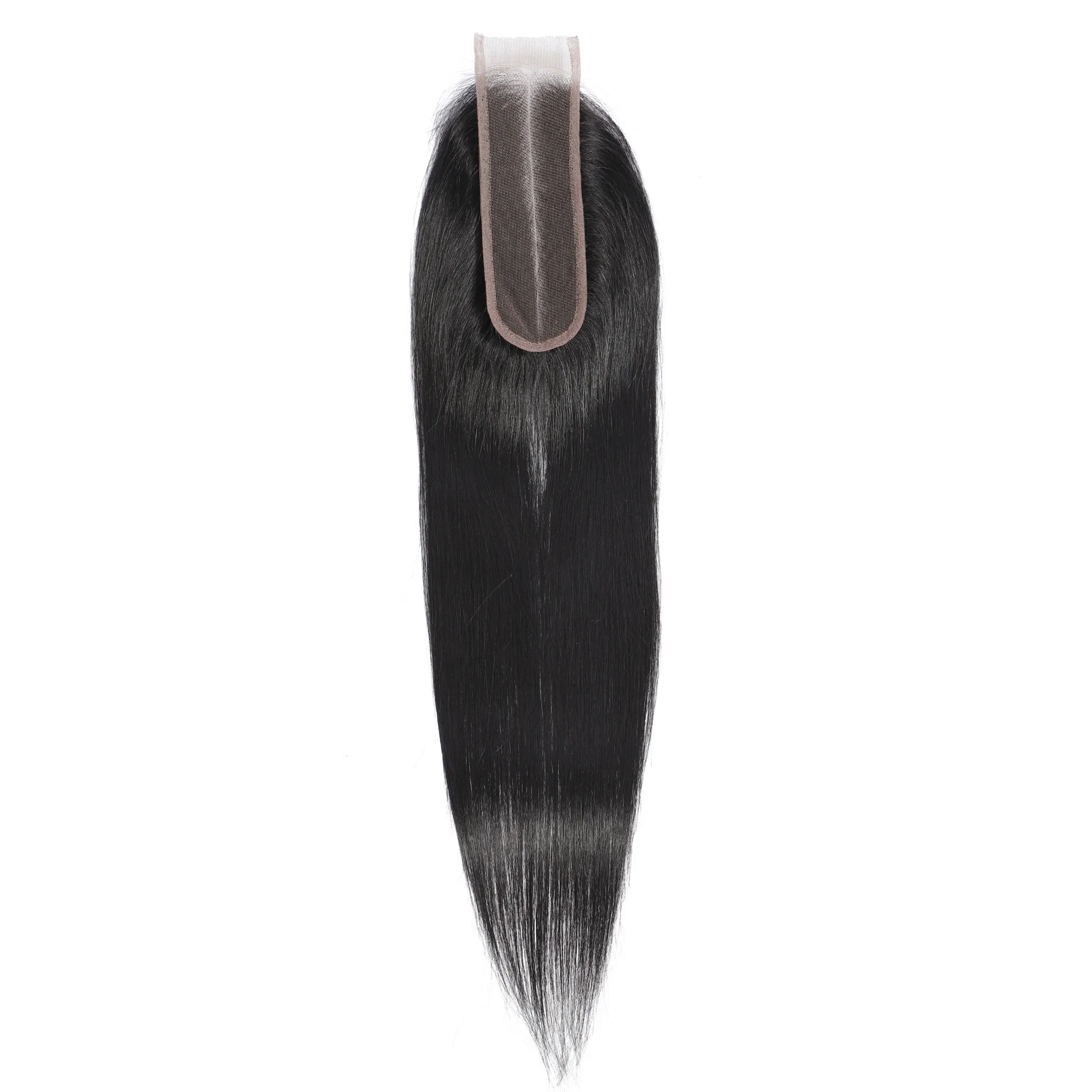 2x6 Spitzenverschluss, glatt, natürliche Farbe, kein Haarausfall, kein Verknoten, Echthaar, 10-22 Zoll, brasilianisches Virgin Remy, vorgezupfter Haaransatz – Detail 2