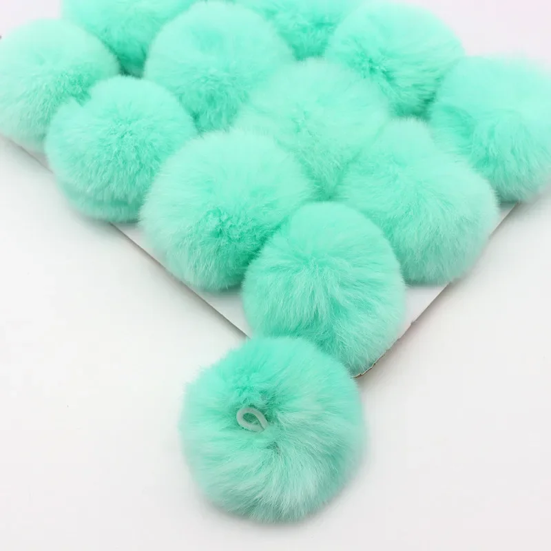 25pcs 6cm 8cm Pompom Soft Pompones Faux Fur Pom Poms DIY Kids Toys Wedding Decor Pompon Felt Ball Sewing Craft Supplies