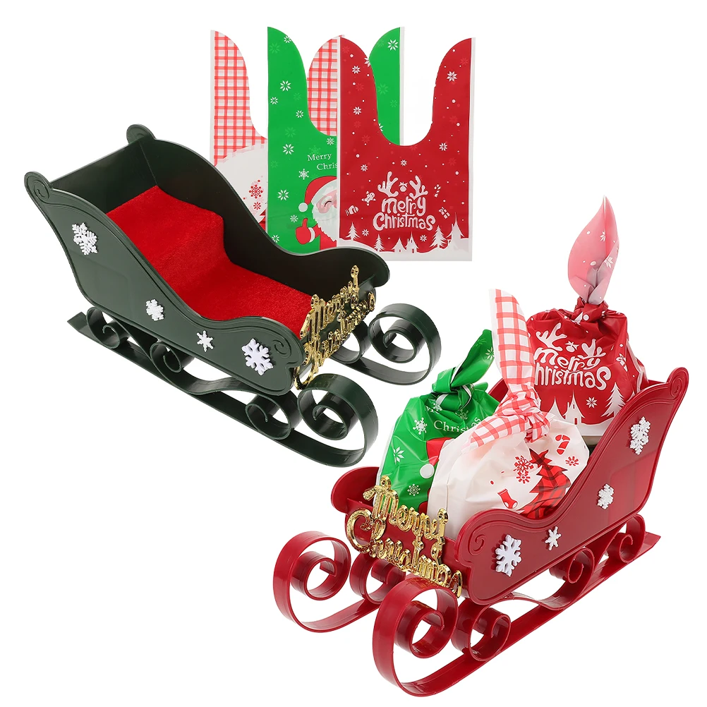 

Christmas Sleigh Tabletop Sleigh Exquisite Santa Sleigh Design Versatile for Parties and Home Decor Standout Holiday Centerpiece
