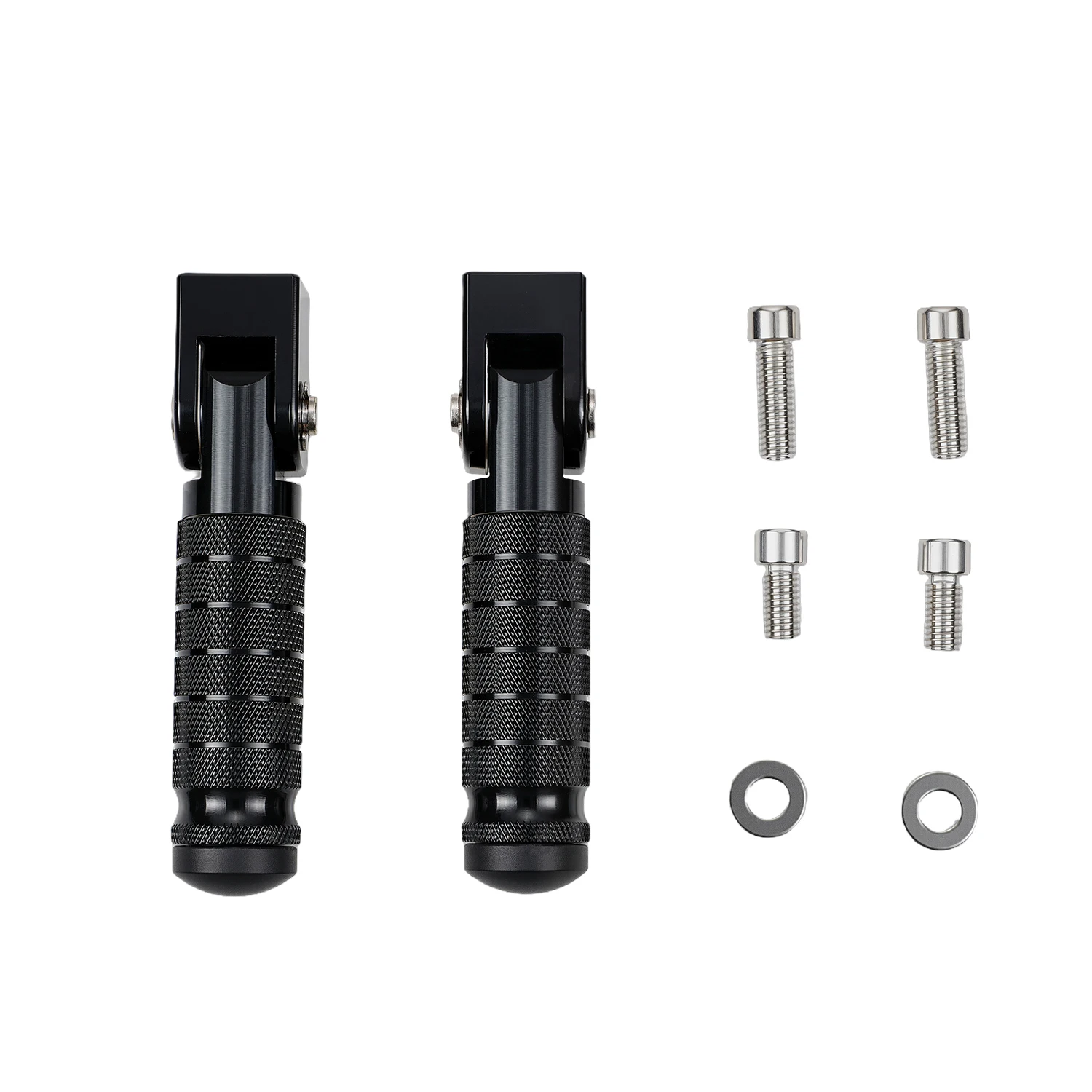 Motorcycle Rear Passenger Foldable Foot Pegs Footrests M8 For Ridstar Q20 E-Bike Electric Dirt Bike Part Aluminium Accessories