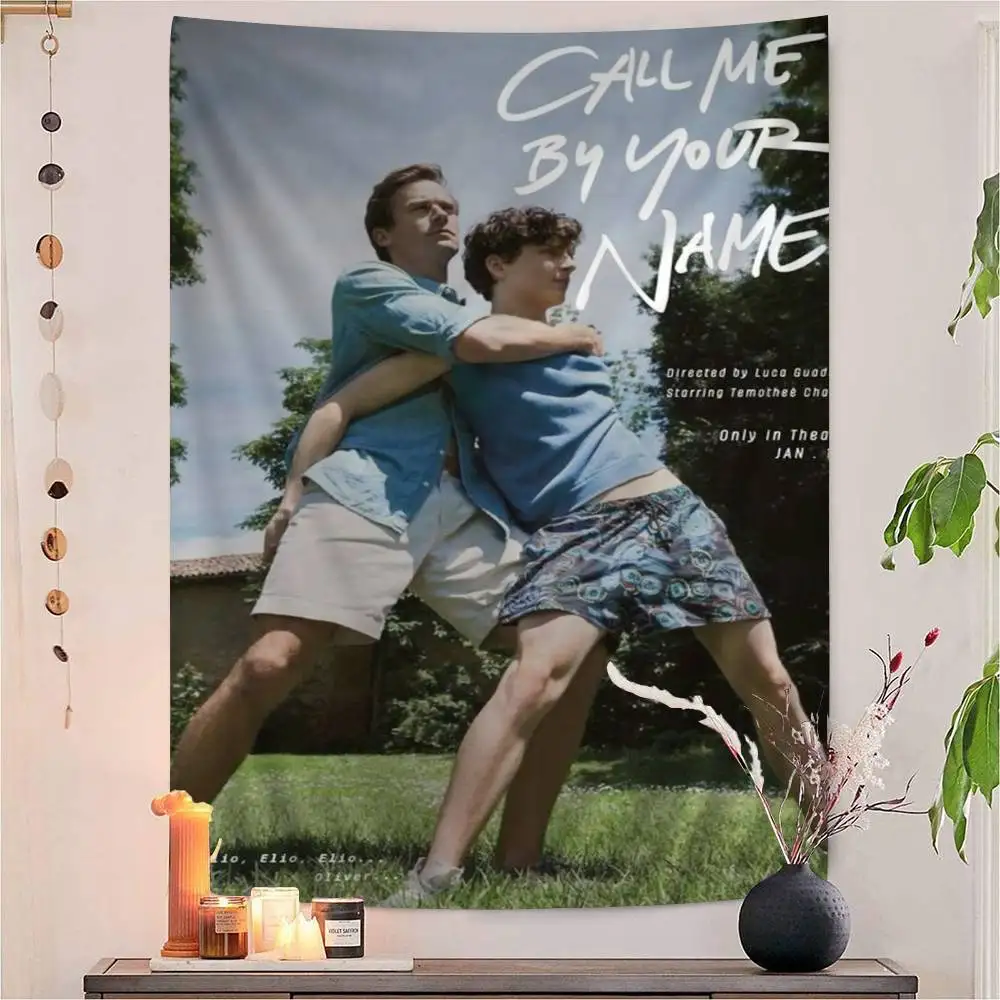 Gay Love Movie Call Me By Your Name Tapestry Art Printing Japanese Wall Tapestry Anime Wall Hanging Home Decor