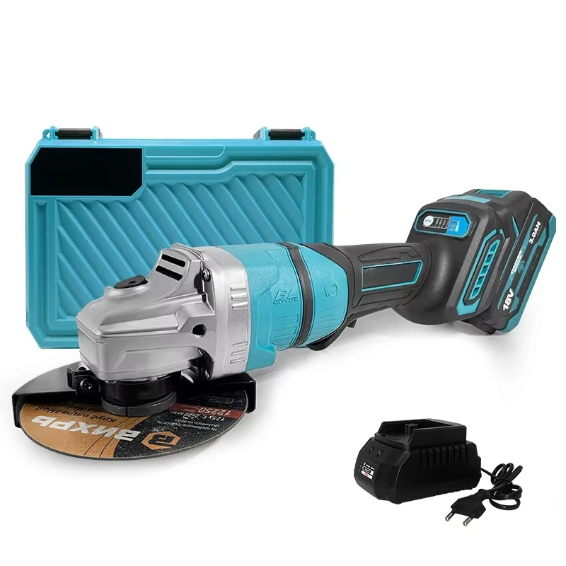 

125MM 18V Battery Cordless Brushless Grinding Polishing Handheld Electric Angle Grinder