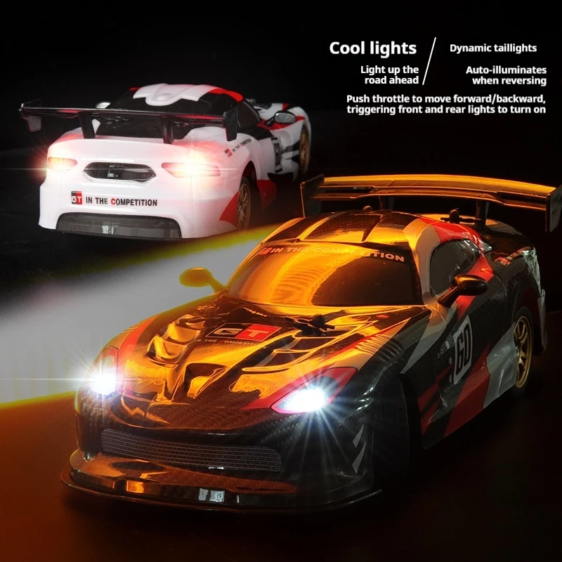 JJRC 2.4G 4WD 高速リモコンカー 1/16スケール オフロード RCドリフトレーシングトラック LEDライト付きスタントトイカー 男の子向け